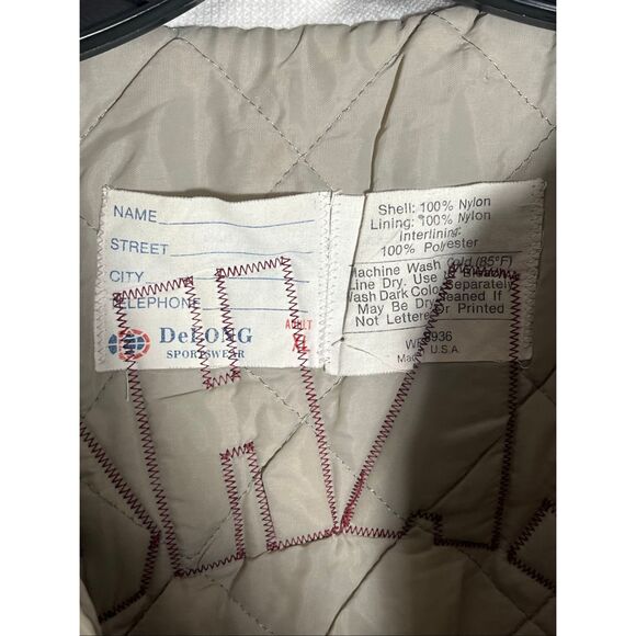 Vintage 80s Oklahoma Sooners University Satin Bomber Jacket - Picture 5 of 6